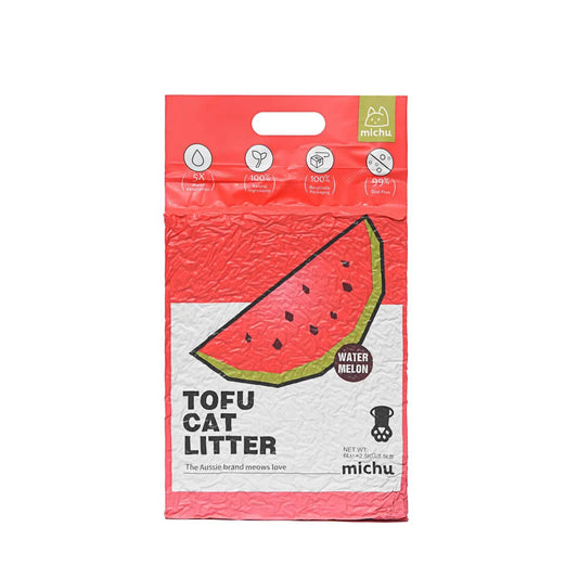 Natural Clumping Tofu Cat Litter (Watermelon)