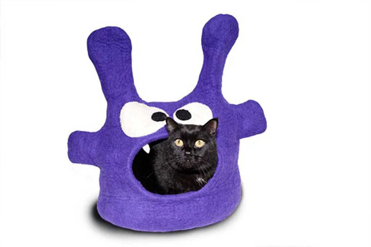 Dharma Dog Karma Cat Purple Monster Cat Cave