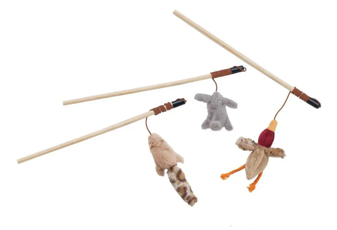 Skinneeez Forest Friends 13 Teaser Cat Toy - Stuffing-Free, Catnip-Filled Fun for Cats Kittens